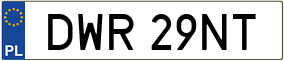 Truck License Plate